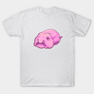 Blobfish - ugly cute pink fish design T-Shirt